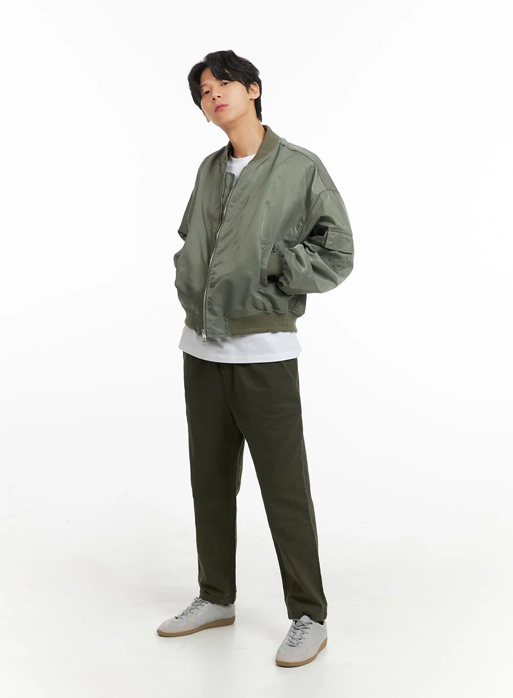 Men's Solid Cotton Straight Fit Pants IA401 - Image 7