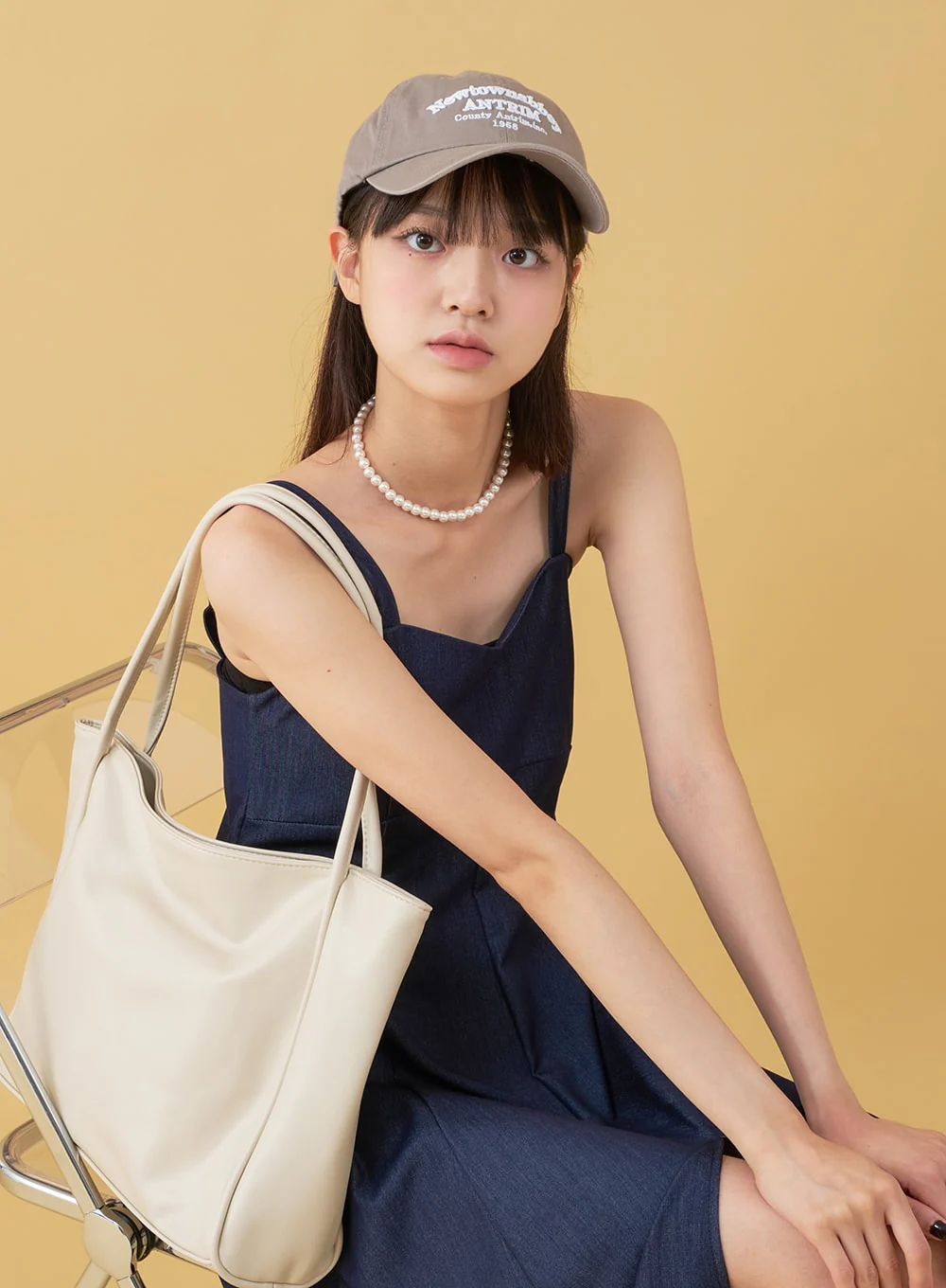 New Town Lettered Cotton Baseball Cap OU13 - Image 10