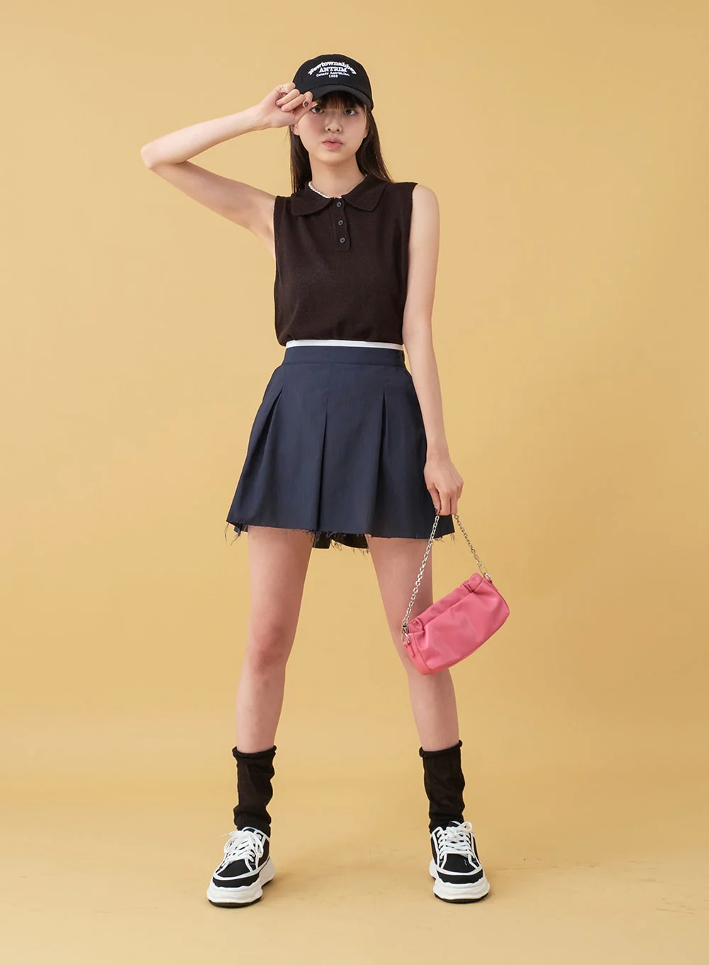 New Town Lettered Cotton Baseball Cap OU13 - Image 3