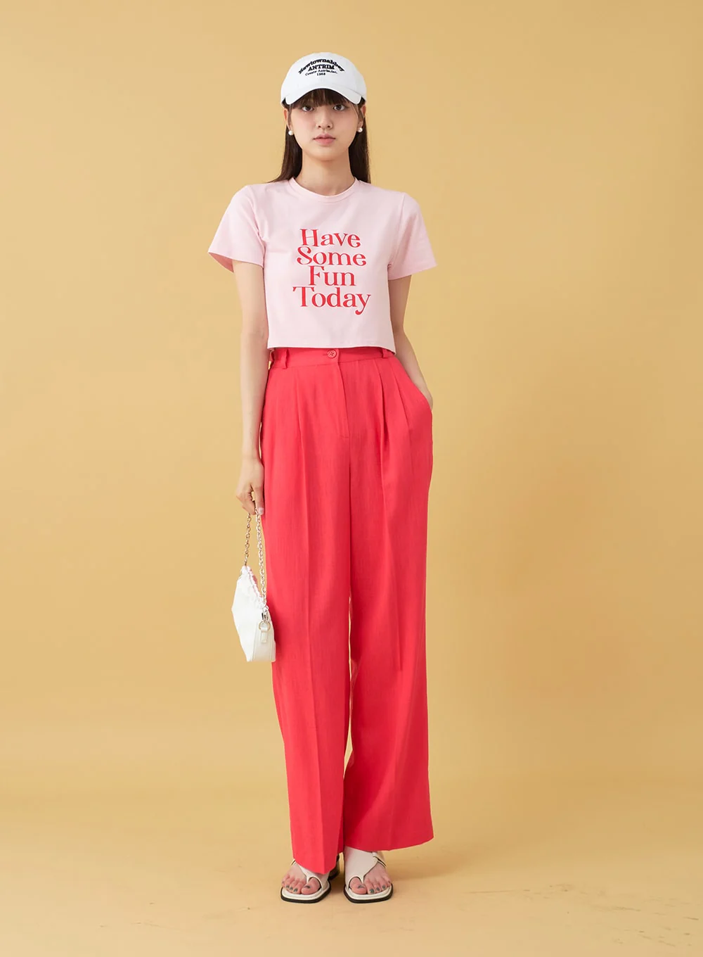 New Town Lettered Cotton Baseball Cap OU13 - Image 8