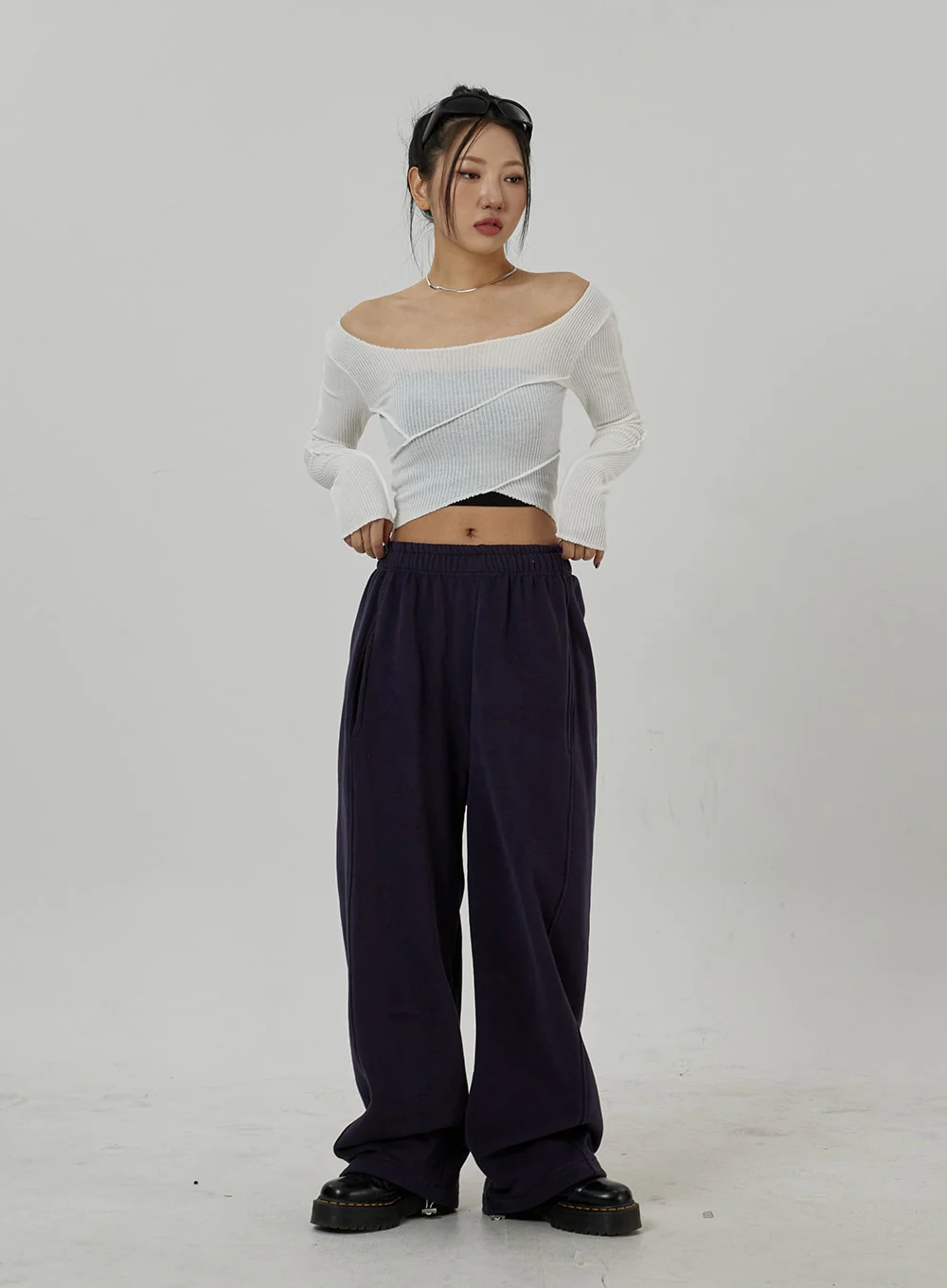 Off-Shoulder Mesh Cropped Top CD20 - Image 10