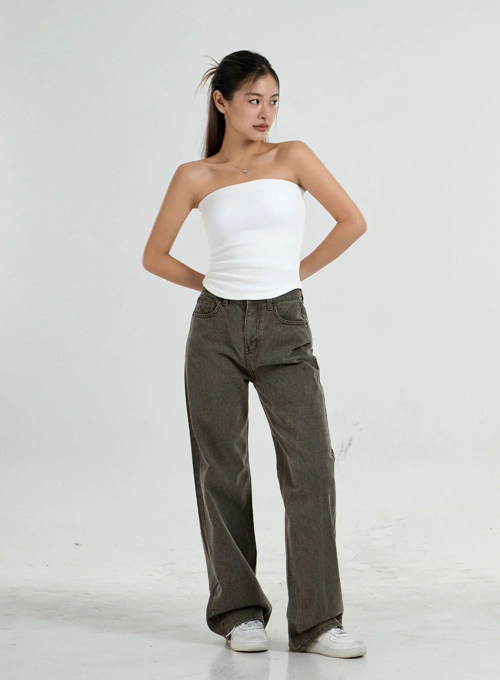 Off-Shoulder Semi Crop Top CO28 - Image 12