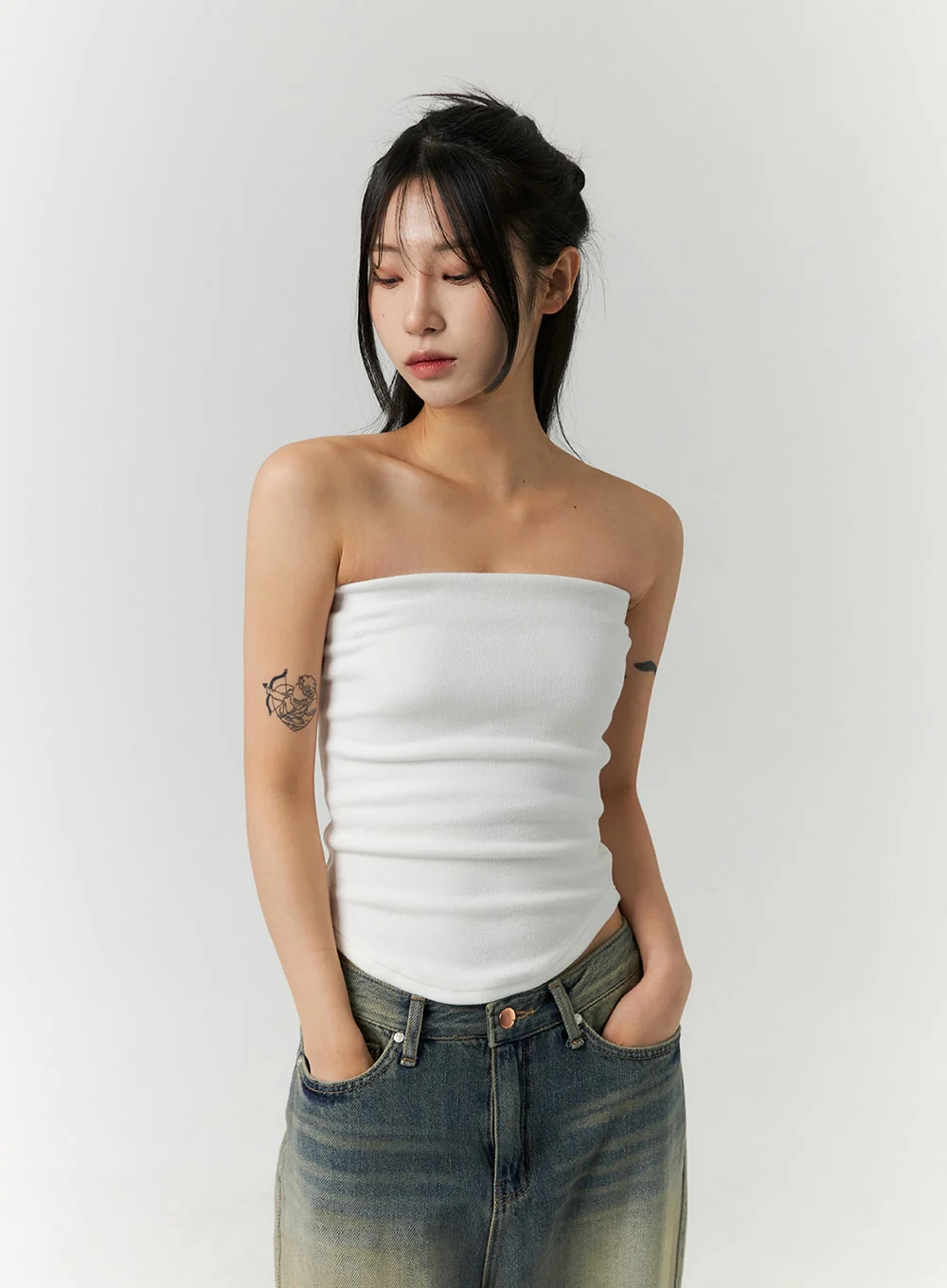 Off-Shoulder Semi Crop Top CO28 - Image 4