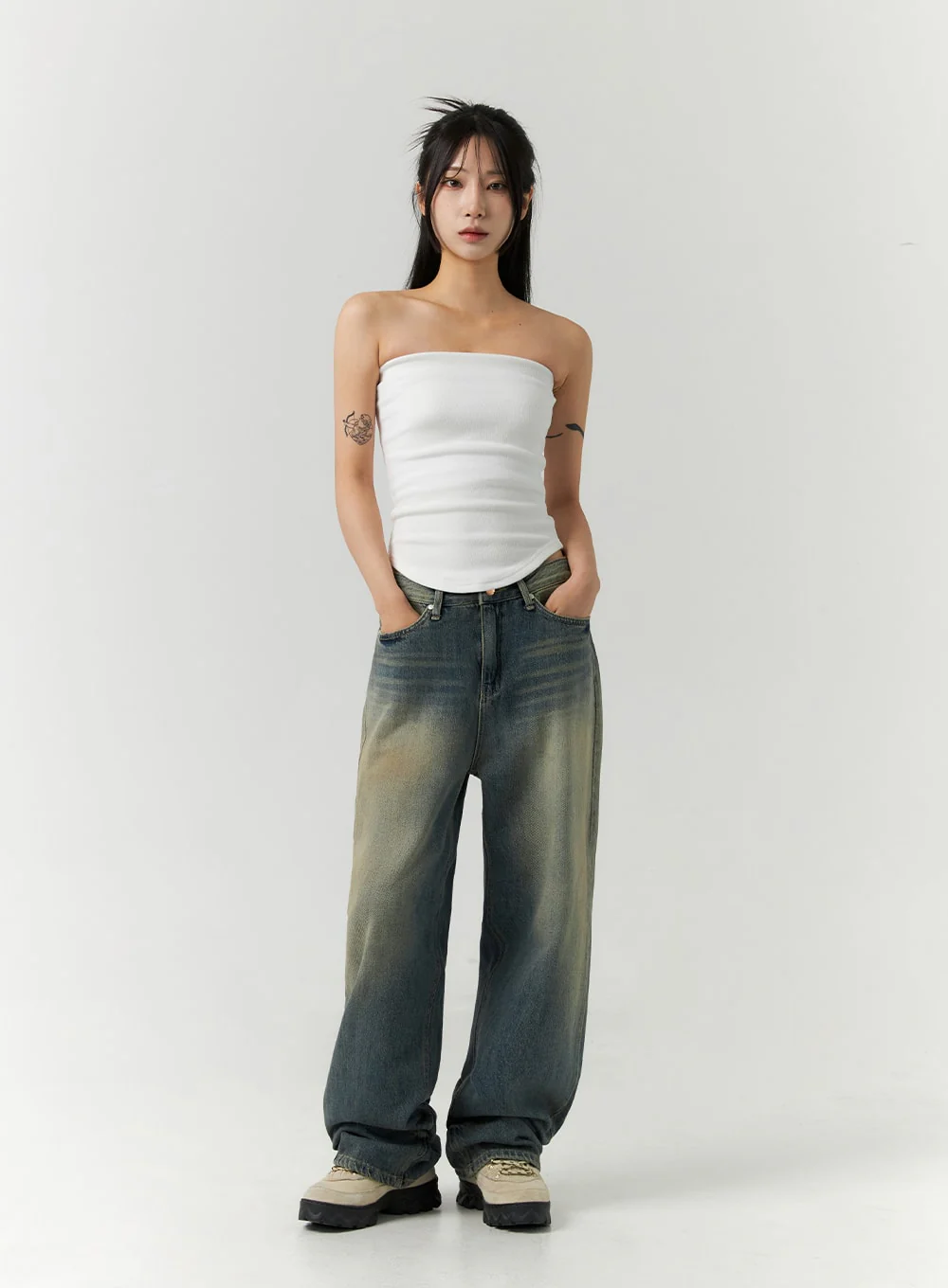 Off-Shoulder Semi Crop Top CO28 - Image 8