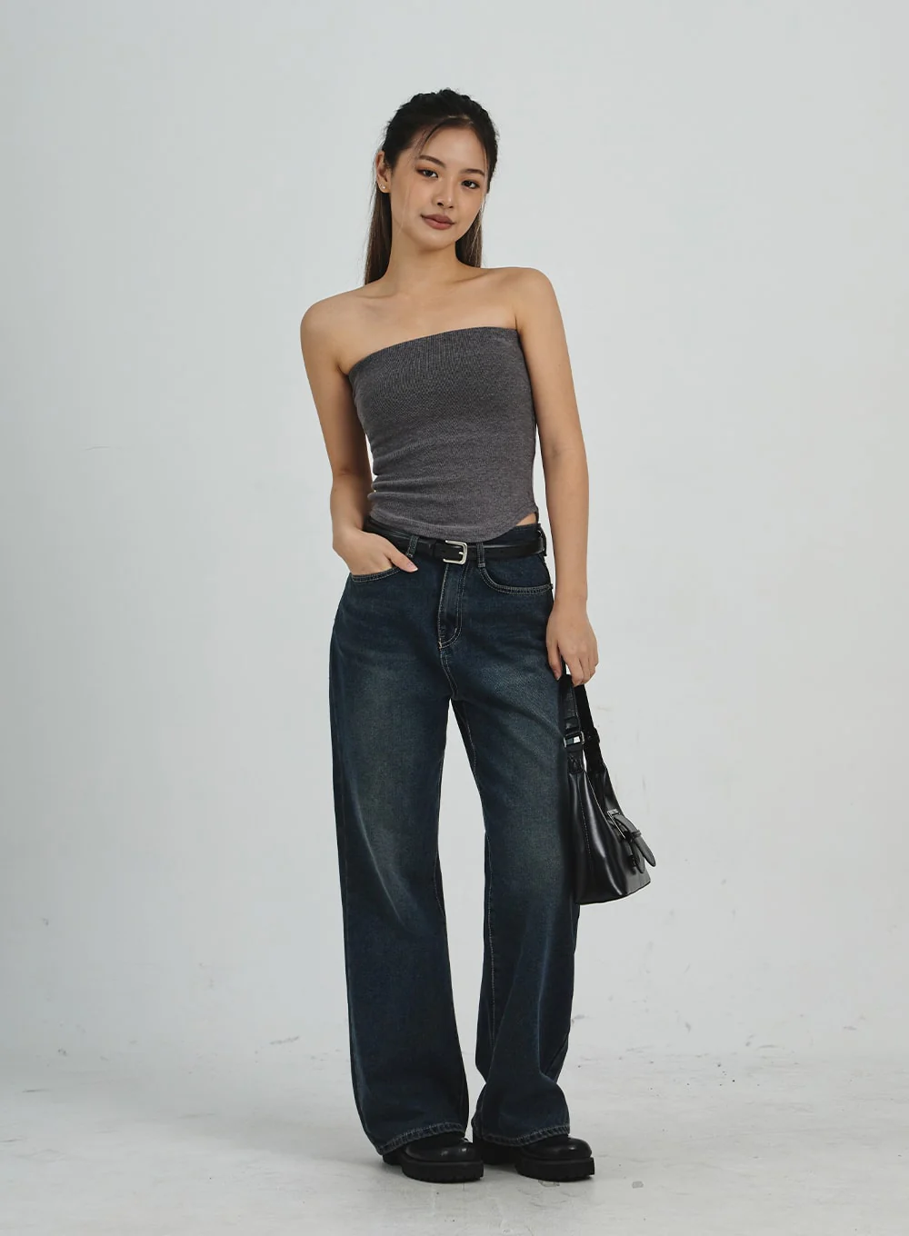Off-Shoulder Semi Crop Top CO28 - Image 9