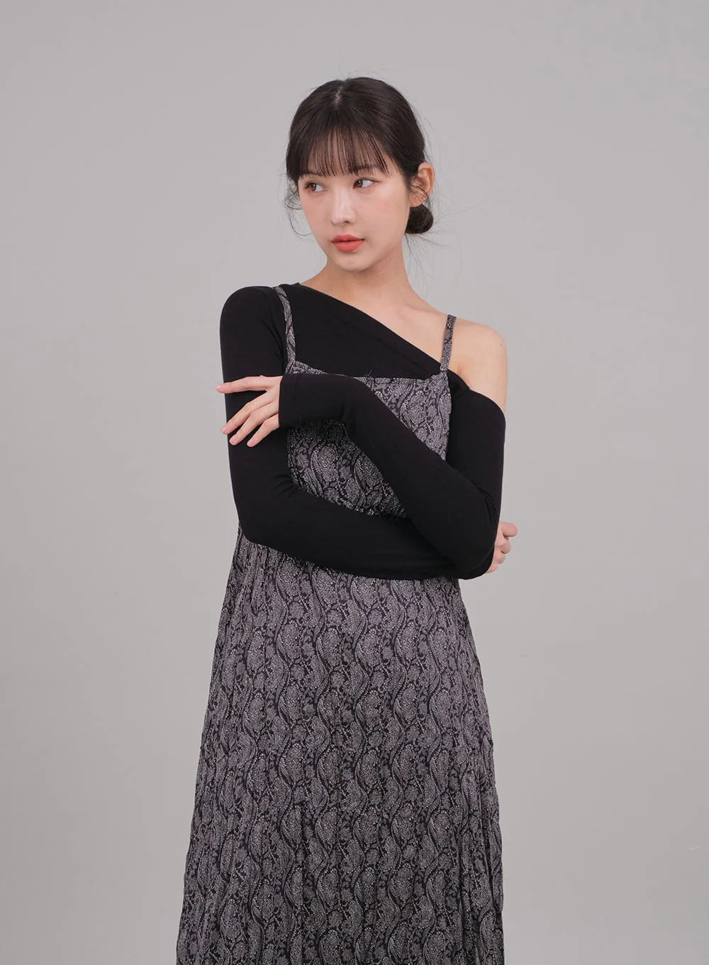 One Shoulder Crop Top C2701 - Image 11