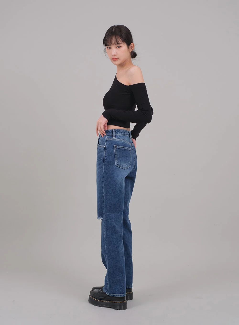 One Shoulder Crop Top C2701 - Image 12