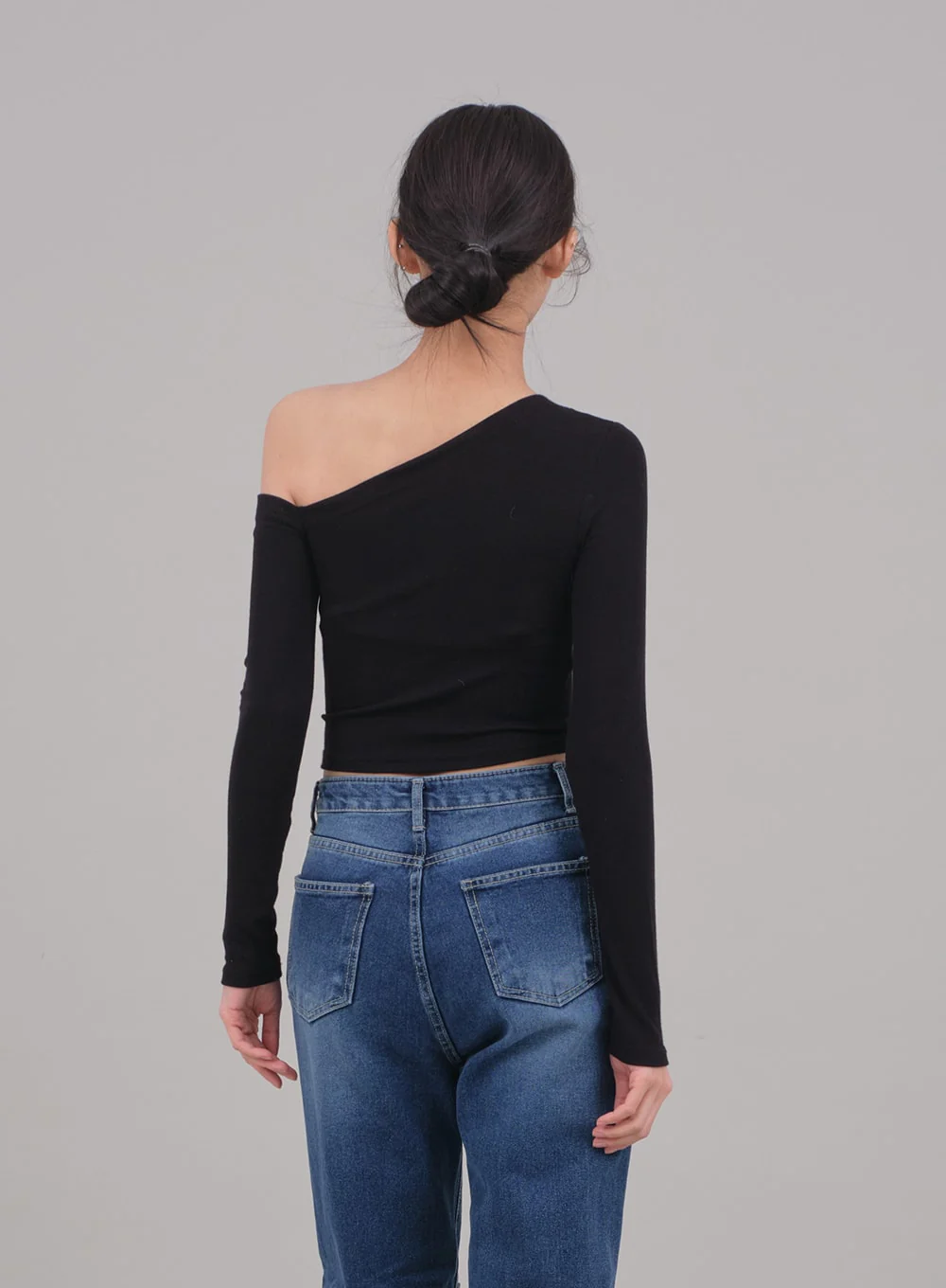 One Shoulder Crop Top C2701 - Image 6