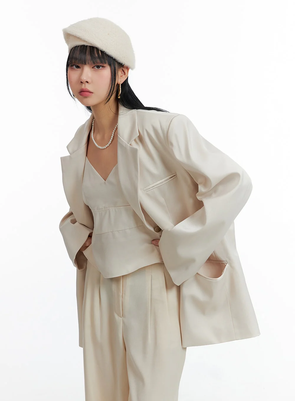 Oversized Blazer IF402 - Image 4