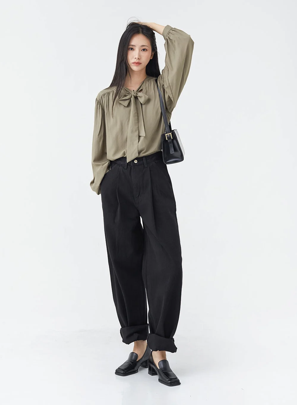 Pintuck Black Jeans OG18 - Image 6