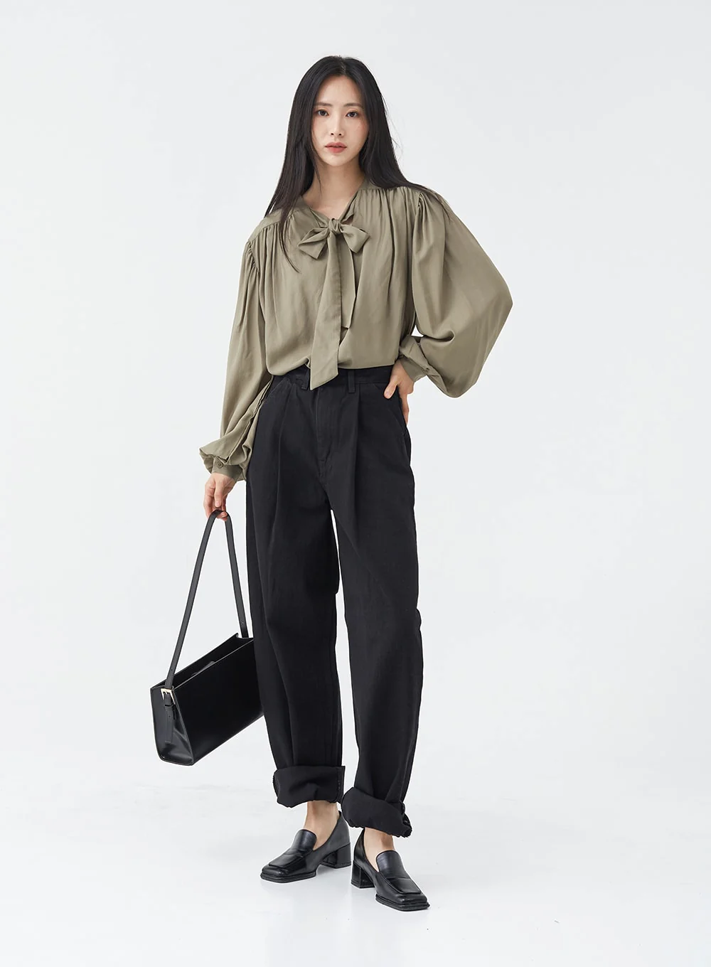 Pintuck Black Jeans OG18 - Image 8