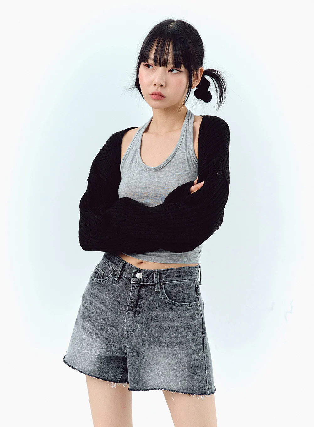 Ribbed Bolero Shrug BA09 - Image 5