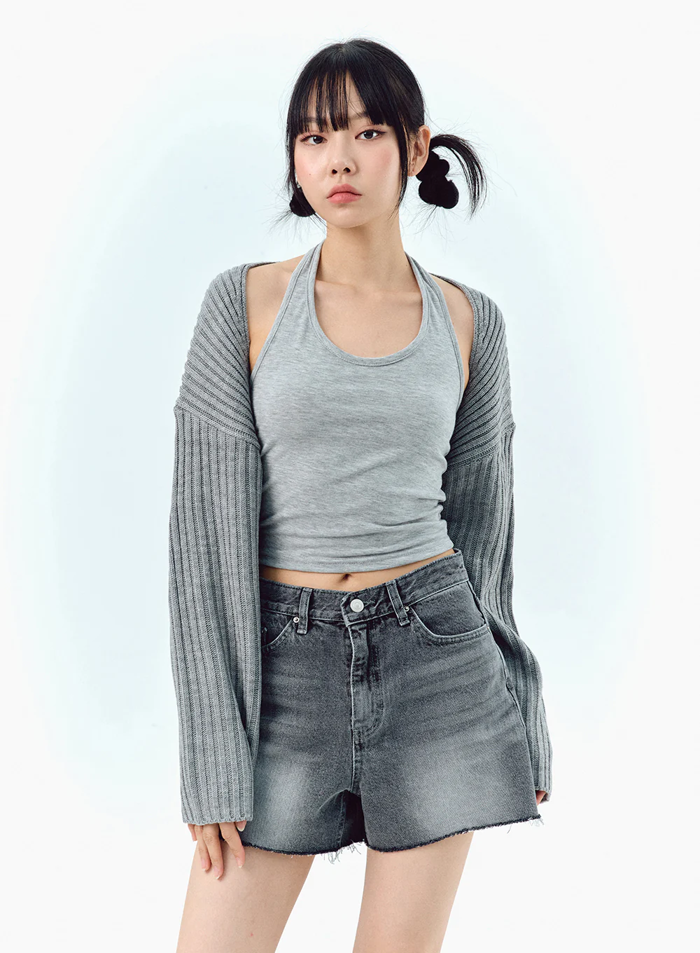 Ribbed Bolero Shrug BA09 - Image 6