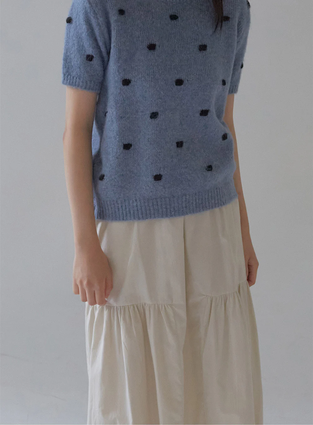 Shirring Long Band Skirt - Image 3