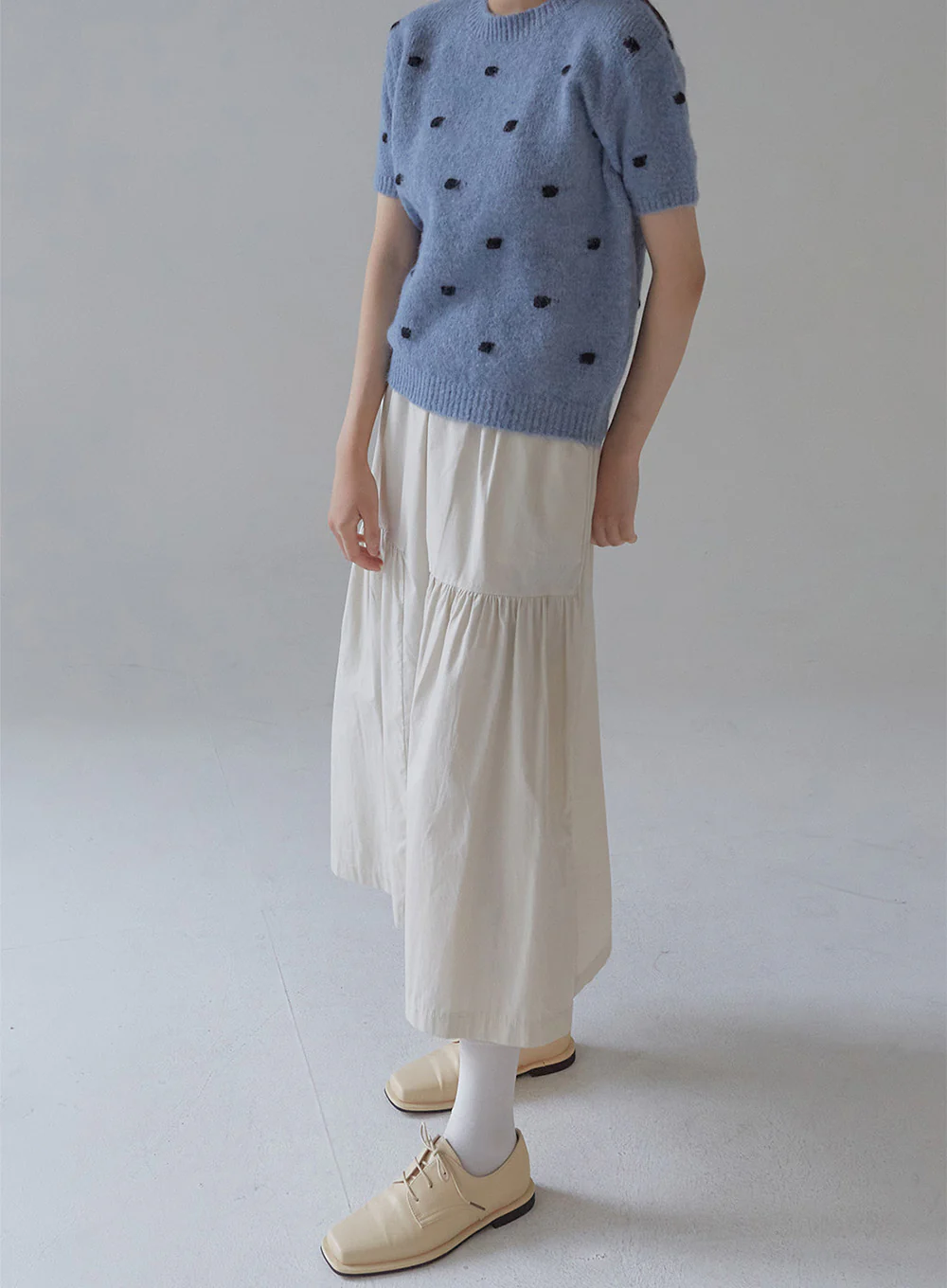 Shirring Long Band Skirt - Image 4