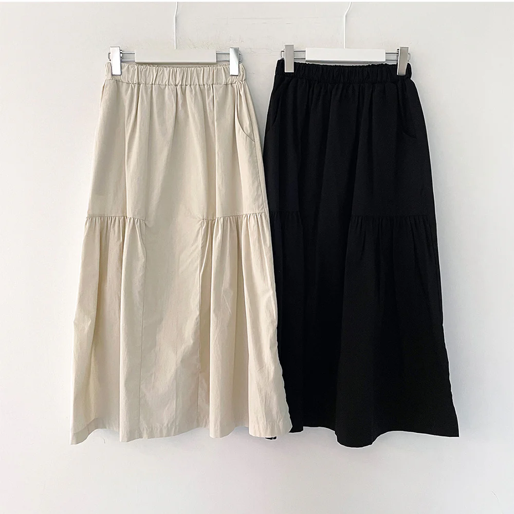 Shirring Long Band Skirt - Image 6