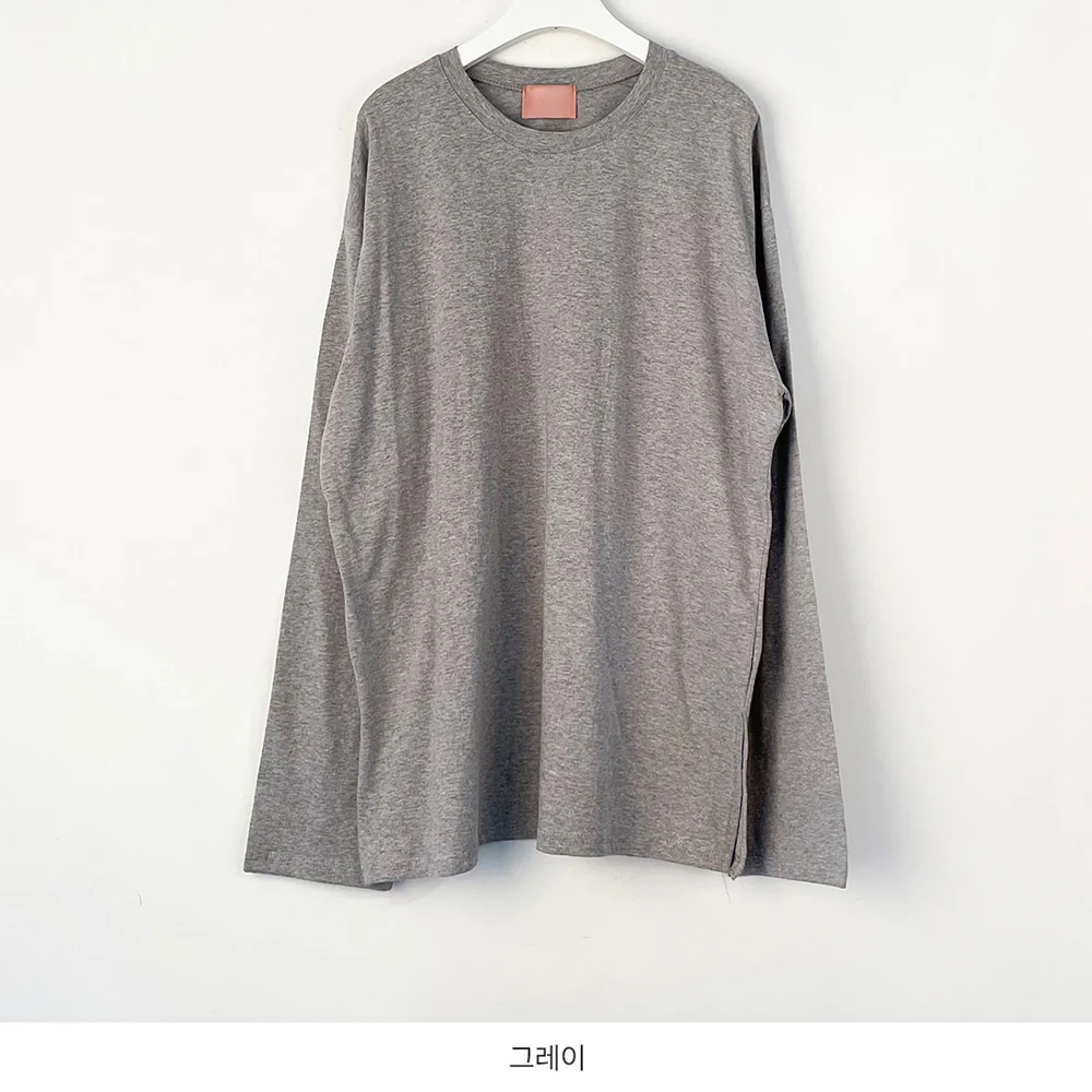 Side Slit Layered Basic T - Image 11