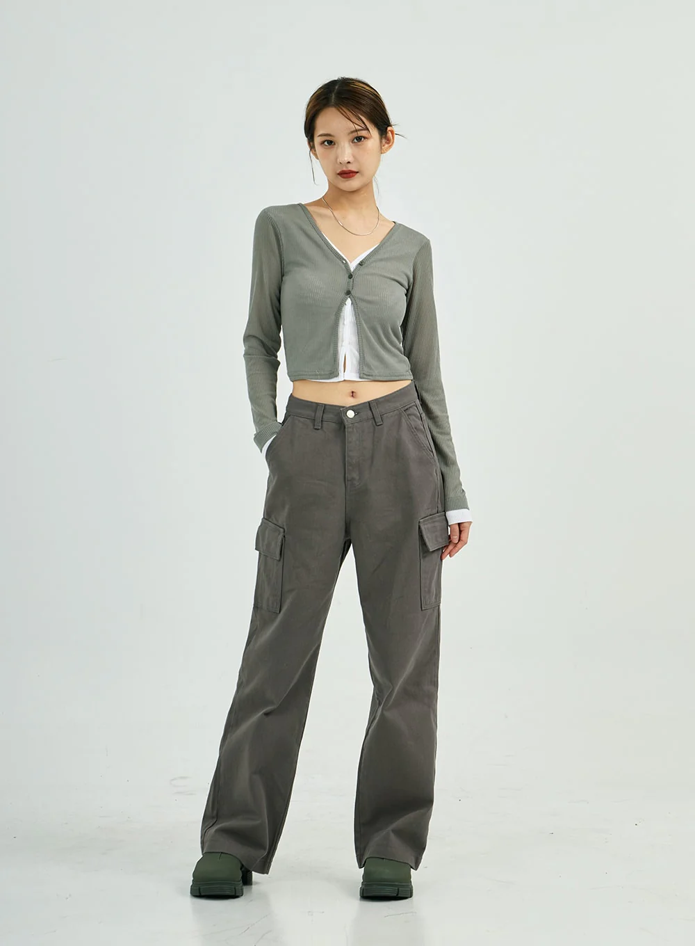 Stella Wide Cargo Cotton Pants CS23 - Image 3