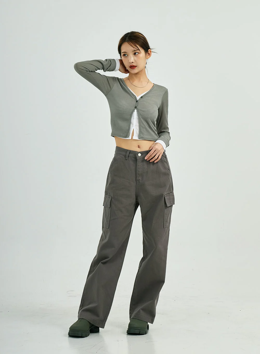 Stella Wide Cargo Cotton Pants CS23 - Image 4