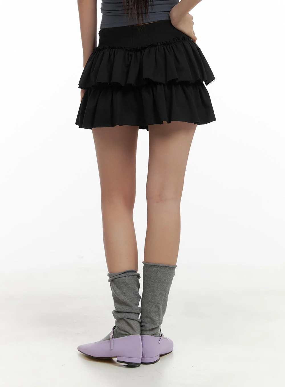 String Frill Mini Skort CA409 - Image 4