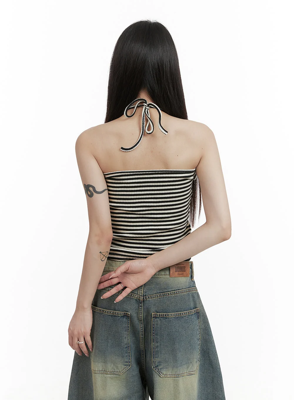 Striped Halter Top CY407 - Image 3