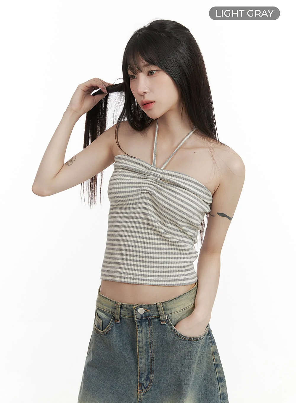 Striped Halter Top CY407 - Image 6