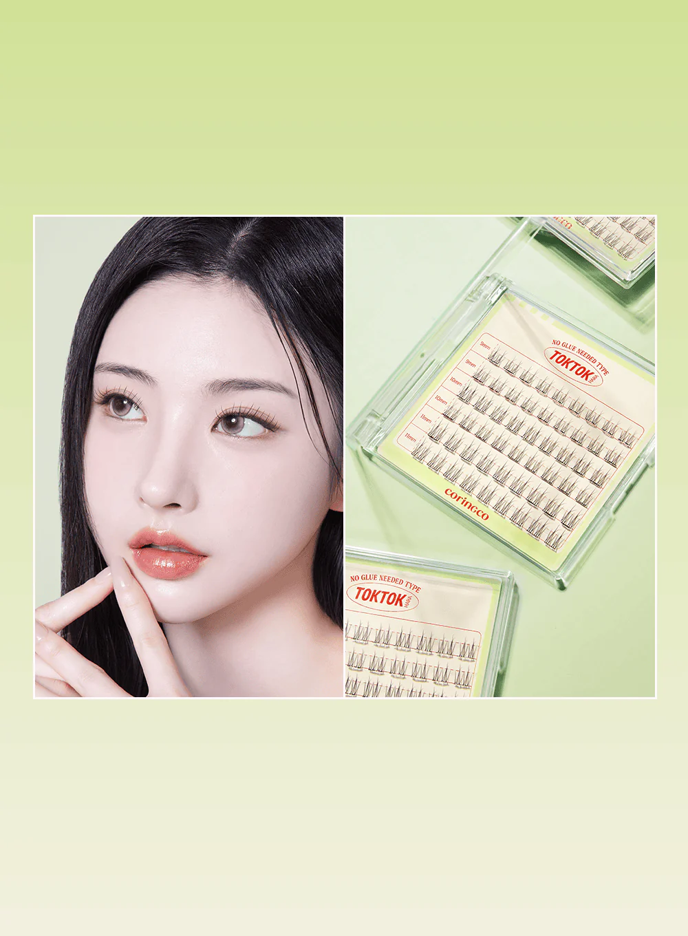 TOKTOKHARA No Glue Eyelash – Light (54pcs) - Image 11