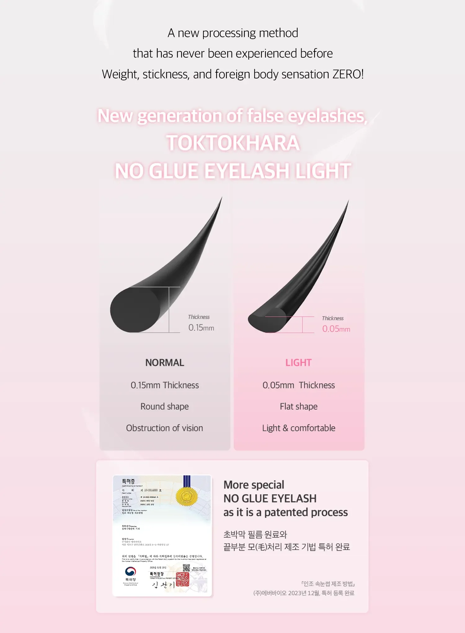 TOKTOKHARA No Glue Eyelash – Light (54pcs) - Image 15