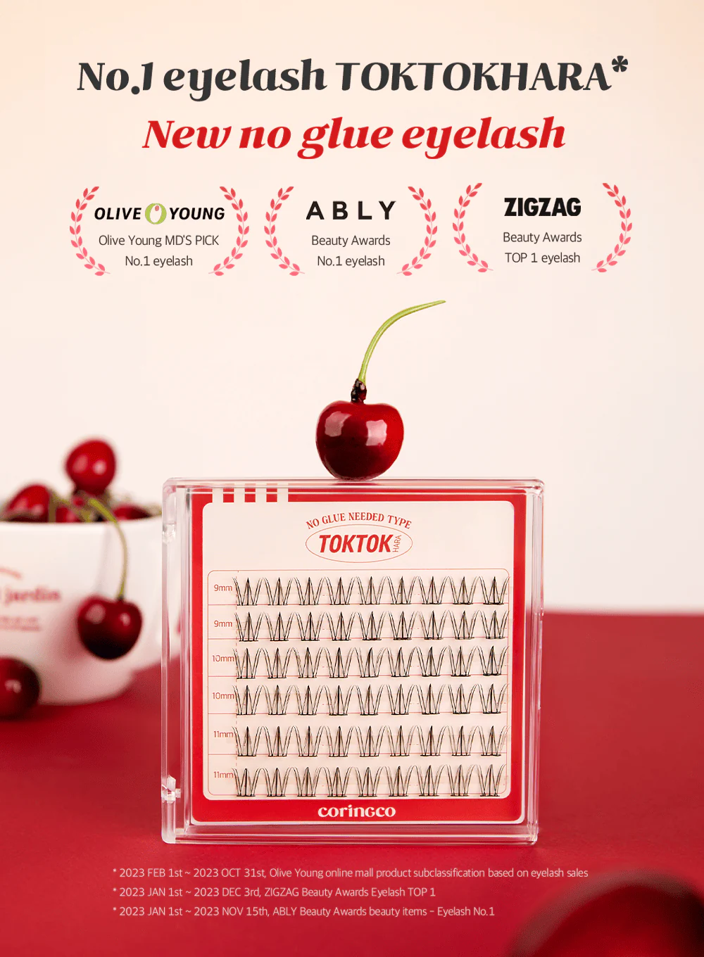 TOKTOKHARA No Glue Eyelash – Light (54pcs) - Image 3