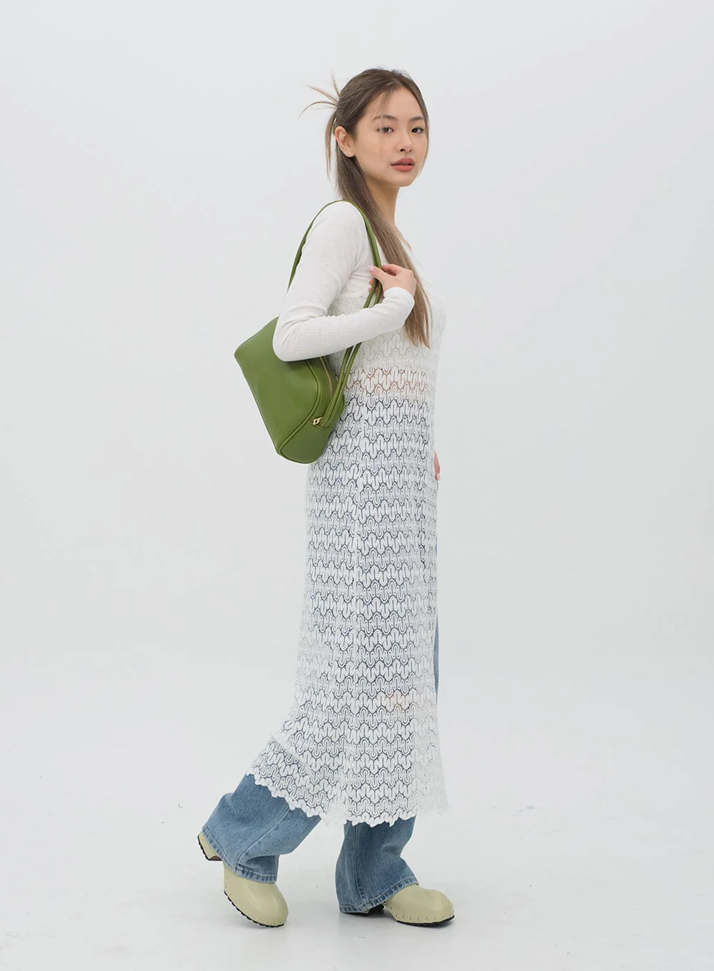 Torn Wide Leg Jeans C1002 - Image 4