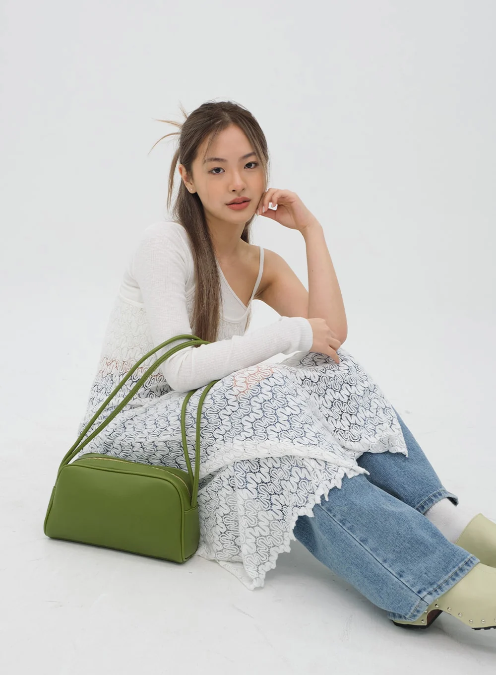 Torn Wide Leg Jeans C1002 - Image 7