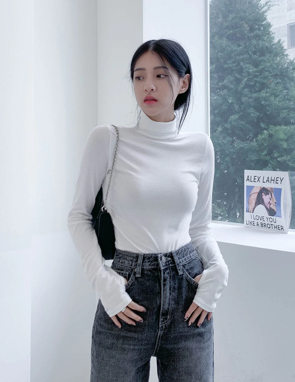 Turtleneck Warmer Crop Top CN08 - Image 11