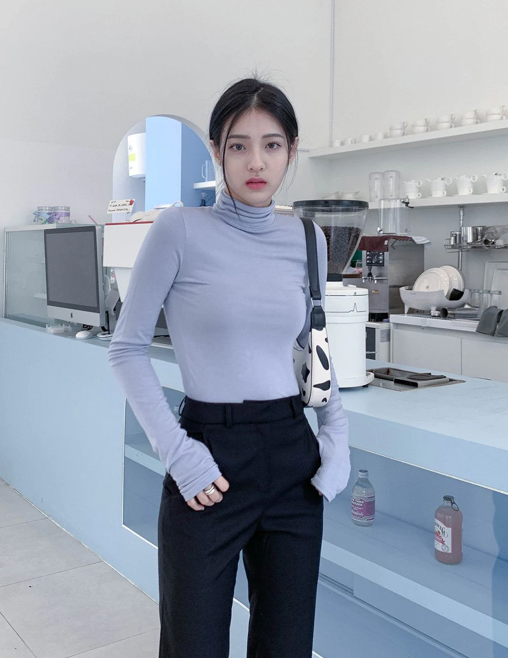 Turtleneck Warmer Crop Top CN08 - Image 16