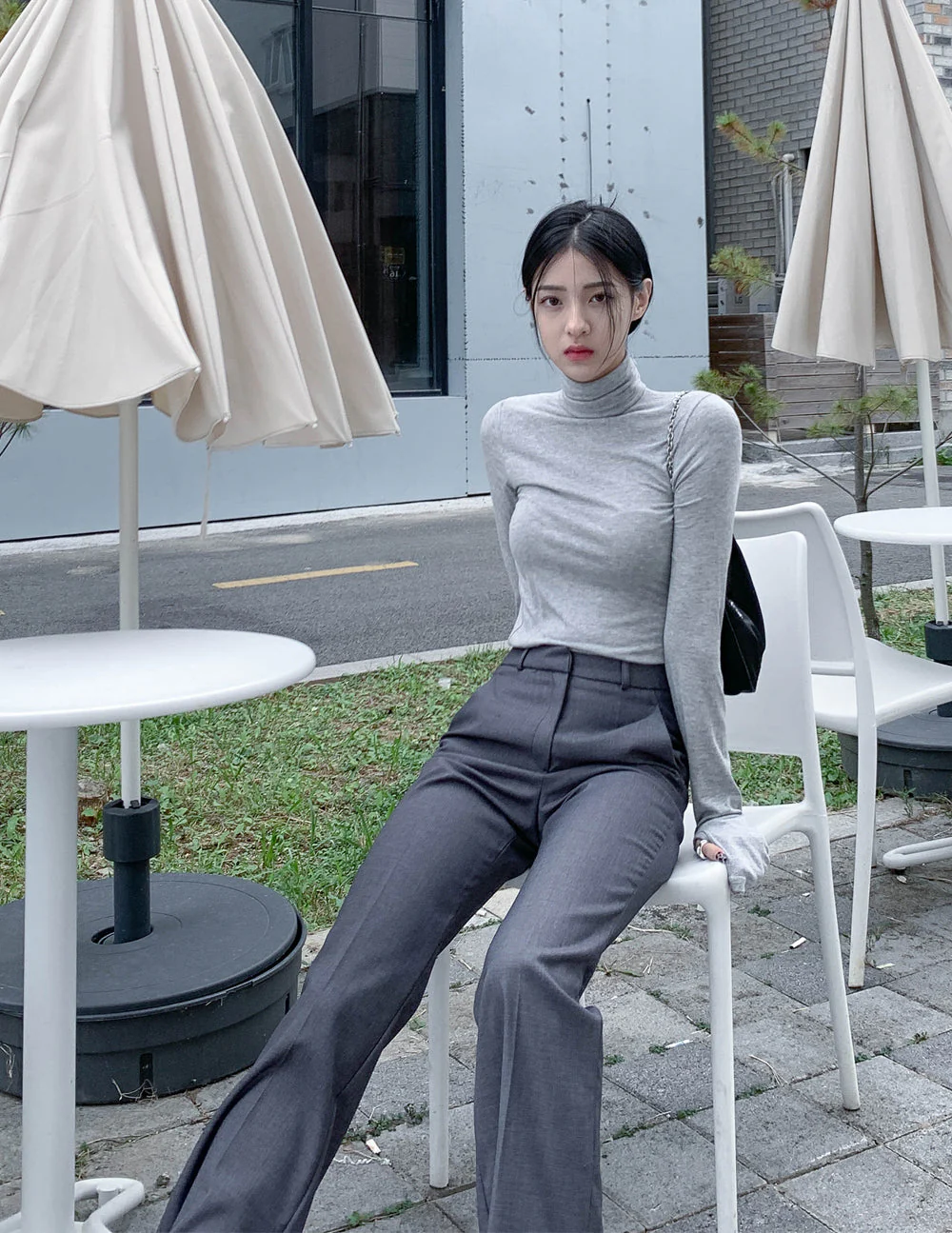 Turtleneck Warmer Crop Top CN08 - Image 18