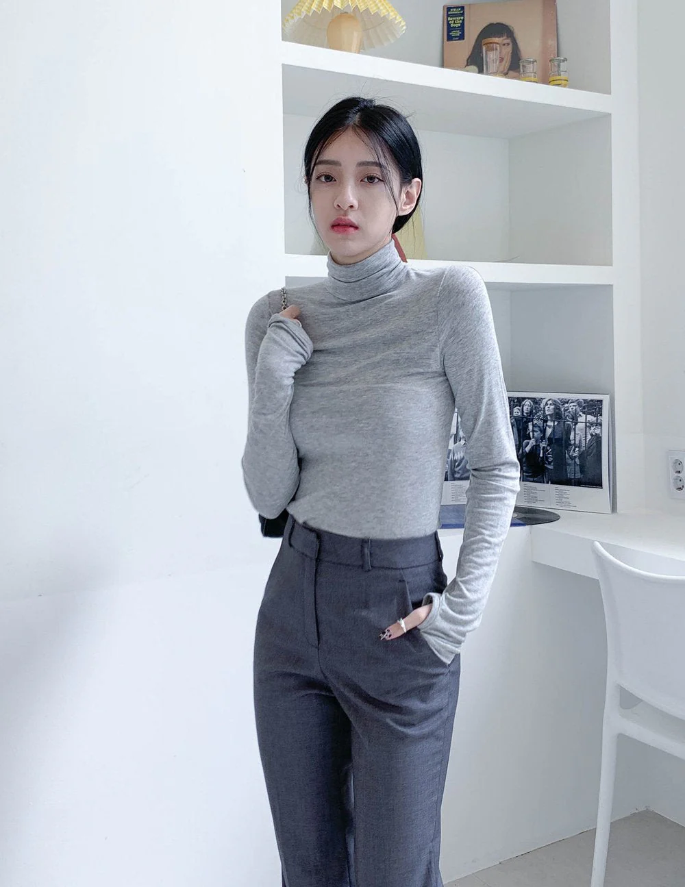 Turtleneck Warmer Crop Top CN08 - Image 19
