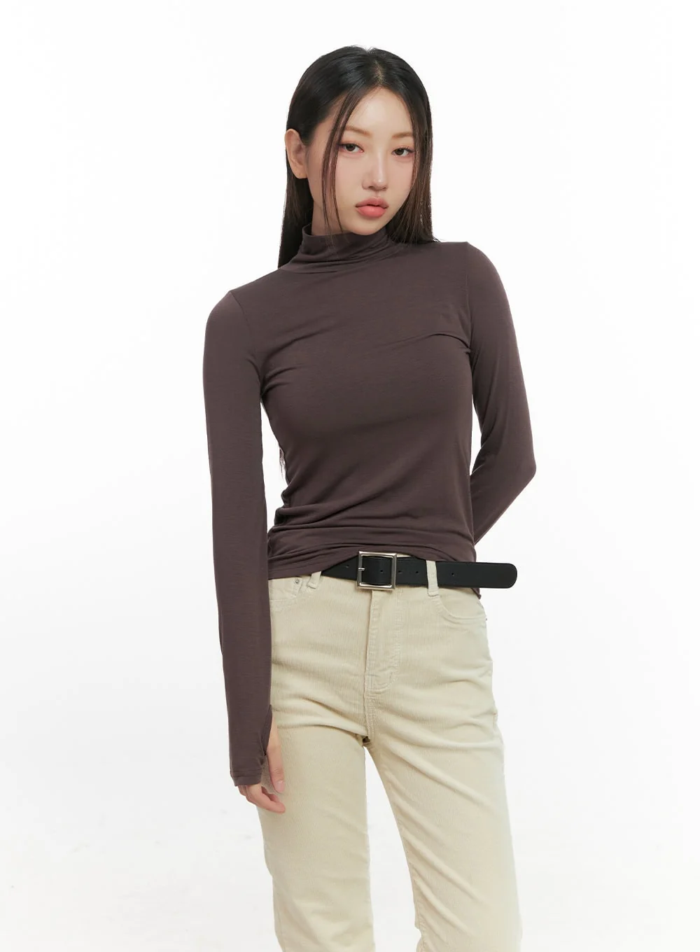 Turtleneck Warmer Crop Top CN08 - Image 26
