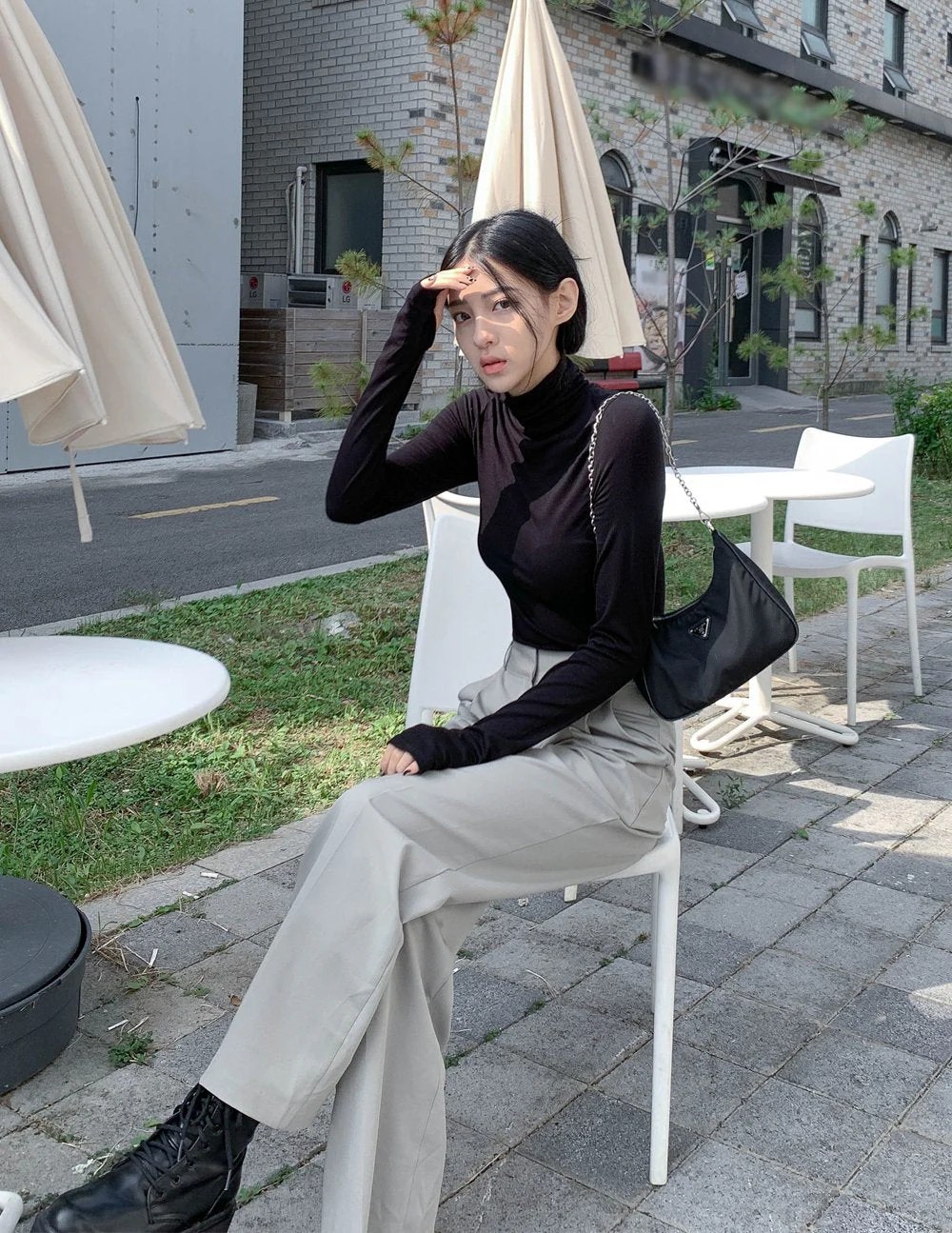 Turtleneck Warmer Crop Top CN08 - Image 4