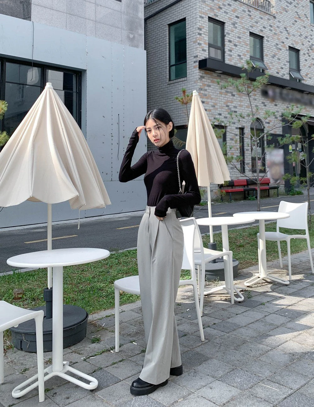 Turtleneck Warmer Crop Top CN08 - Image 5