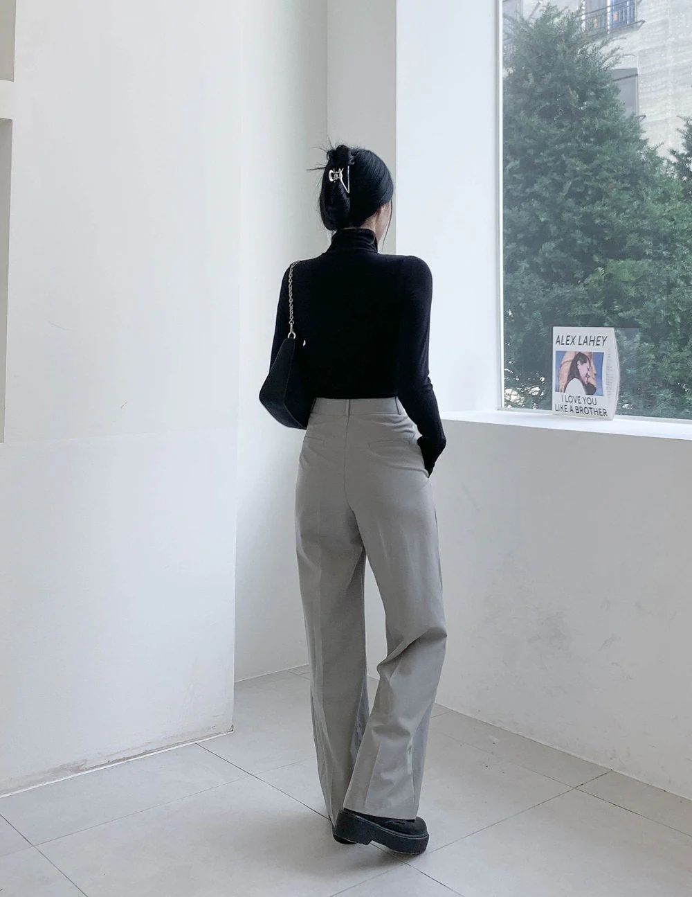 Turtleneck Warmer Crop Top CN08 - Image 8