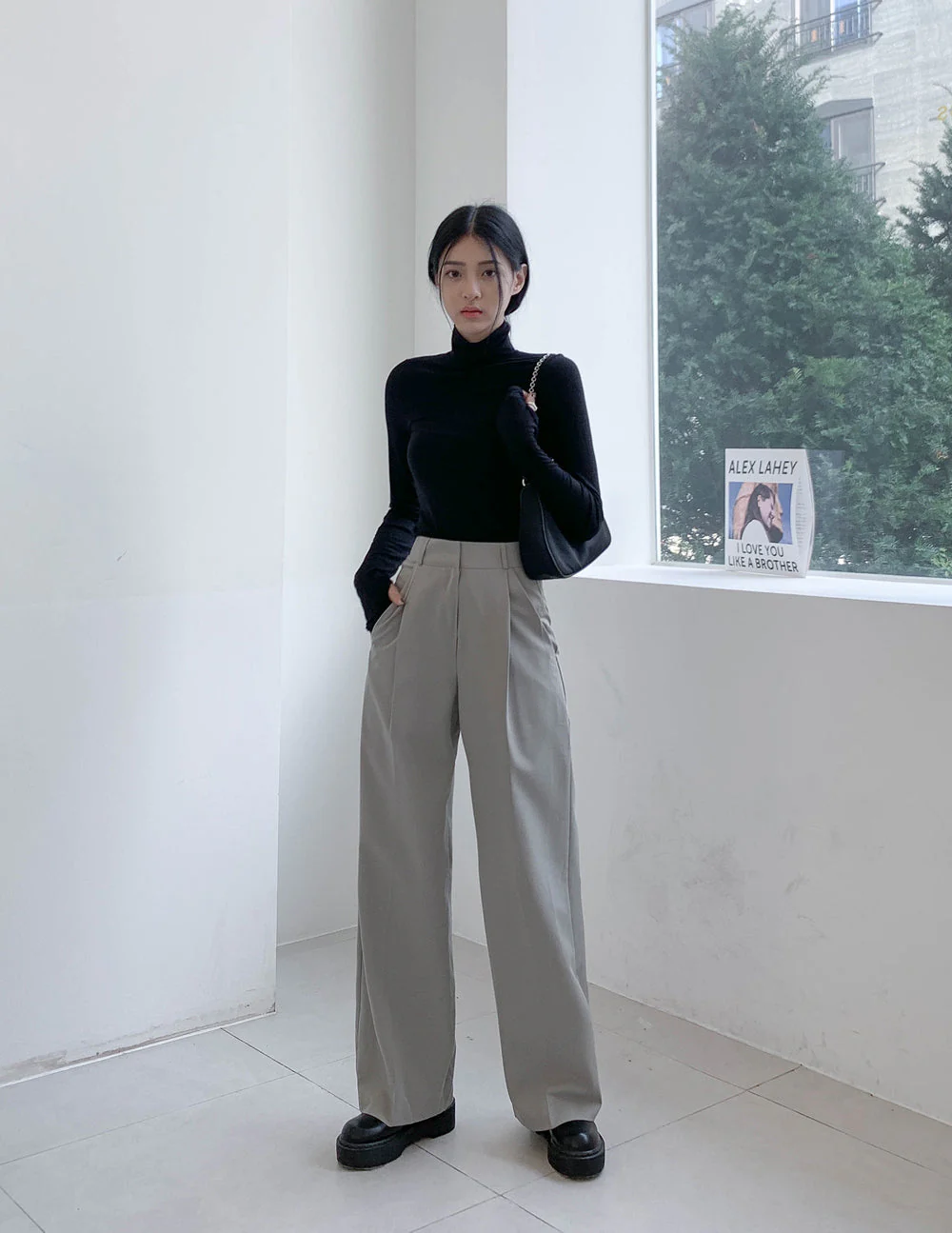 Turtleneck Warmer Crop Top CN08 - Image 9