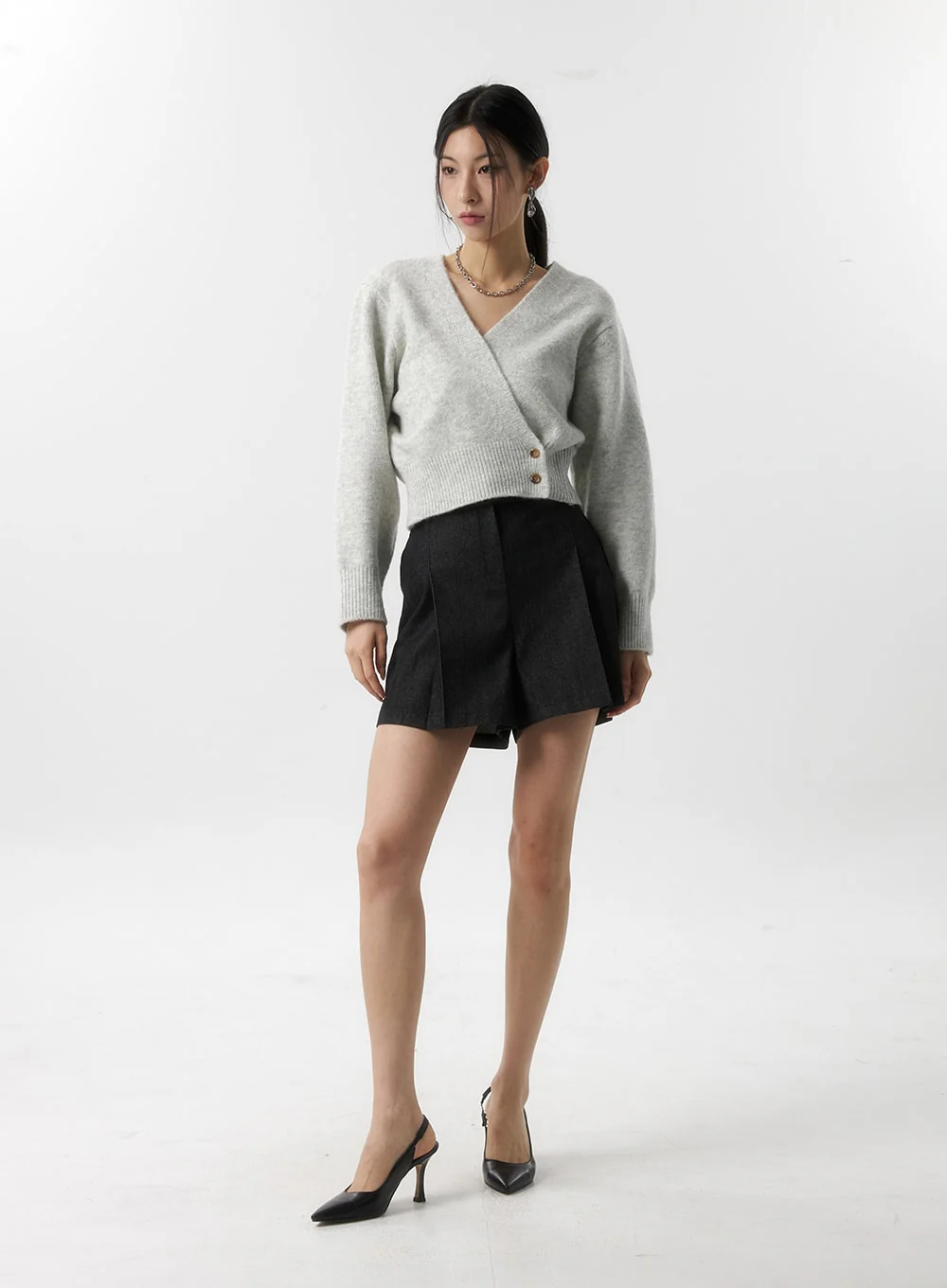 V-Neck Wrap Cardigan IS315 - Image 5