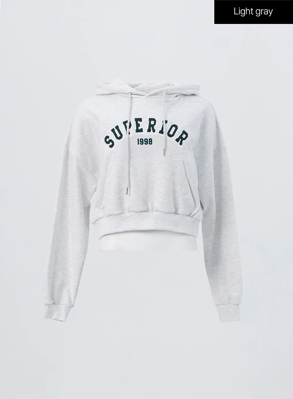 Varsity Cropped Hooded Sweatshirt OS326 - Image 12