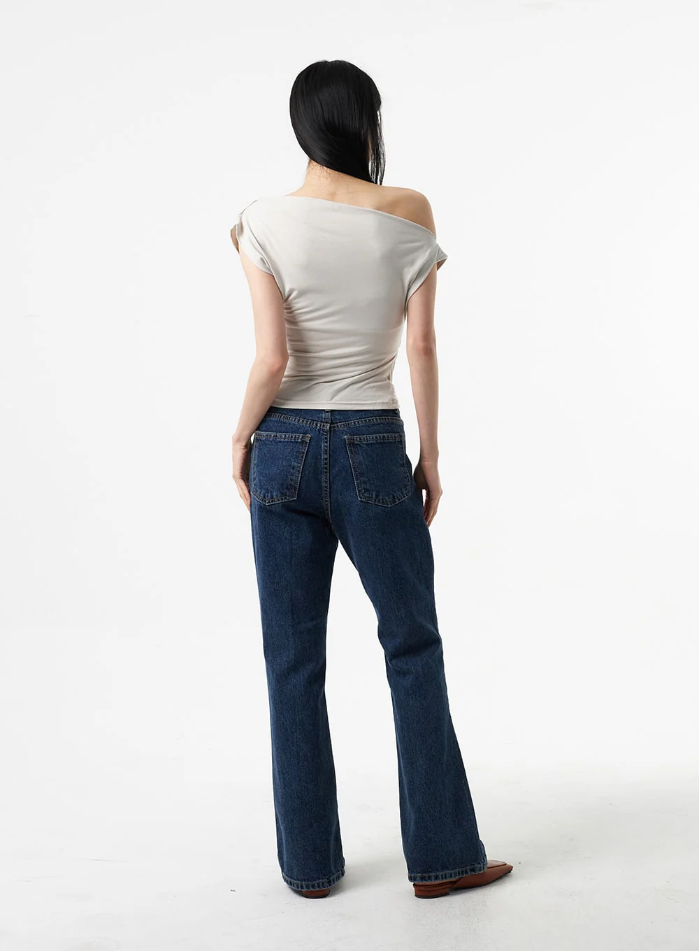Wide Bootcut Jeans IA325 - Image 10