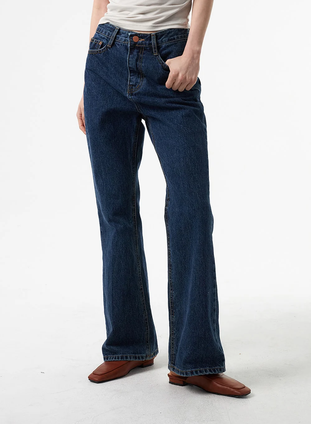 Wide Bootcut Jeans IA325 - Image 8