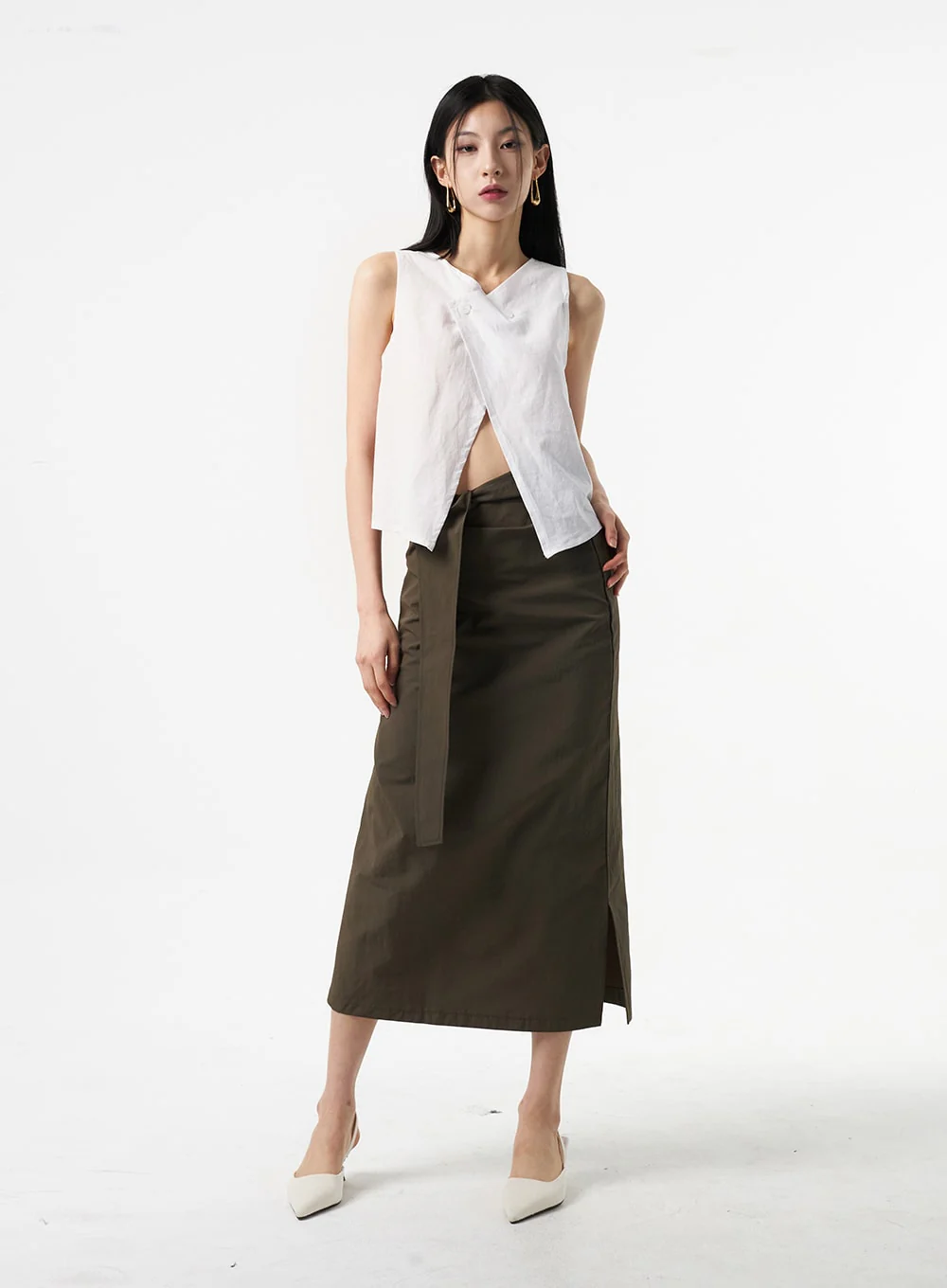 Wrapped Maxi Skirt IA325 - Image 3