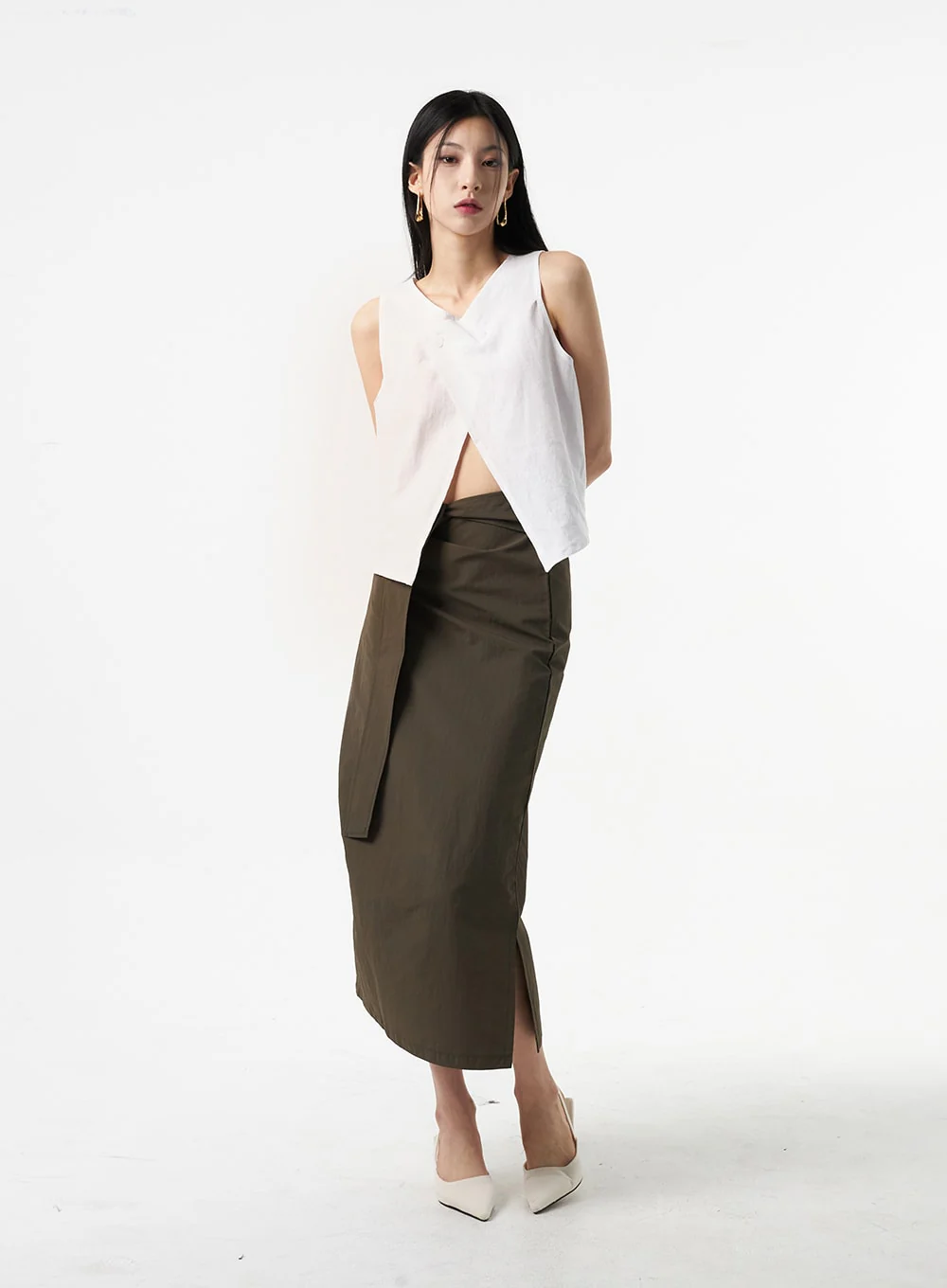 Wrapped Maxi Skirt IA325 - Image 4
