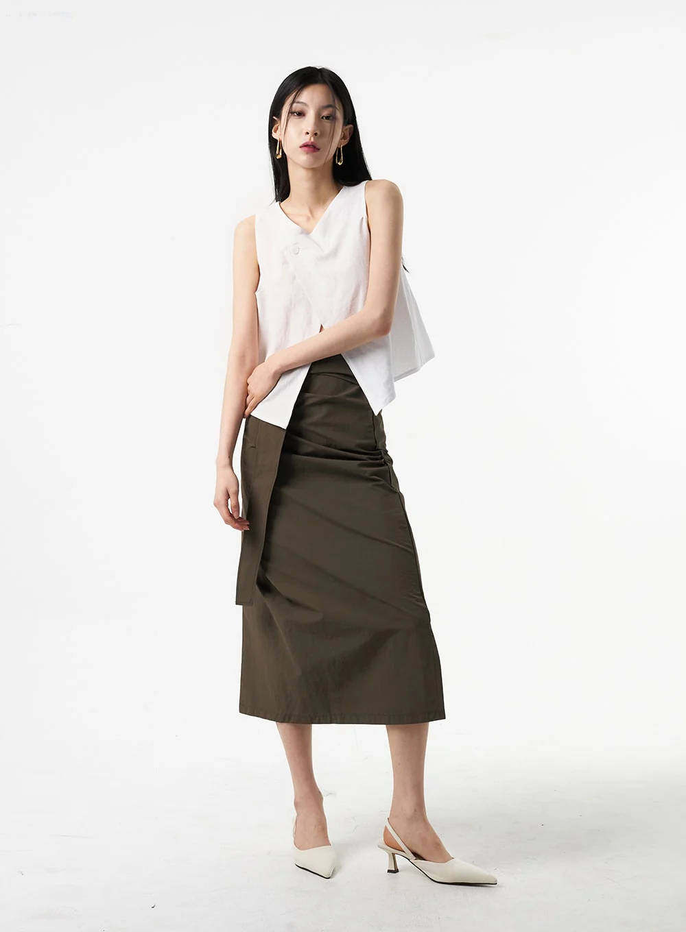 Wrapped Maxi Skirt IA325 - Image 7