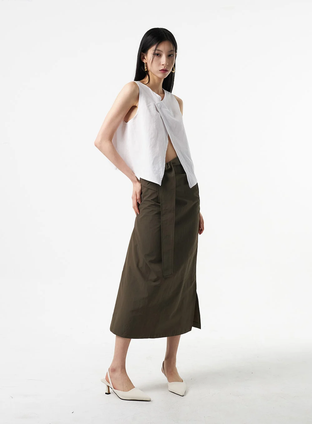 Wrapped Maxi Skirt IA325 - Image 9
